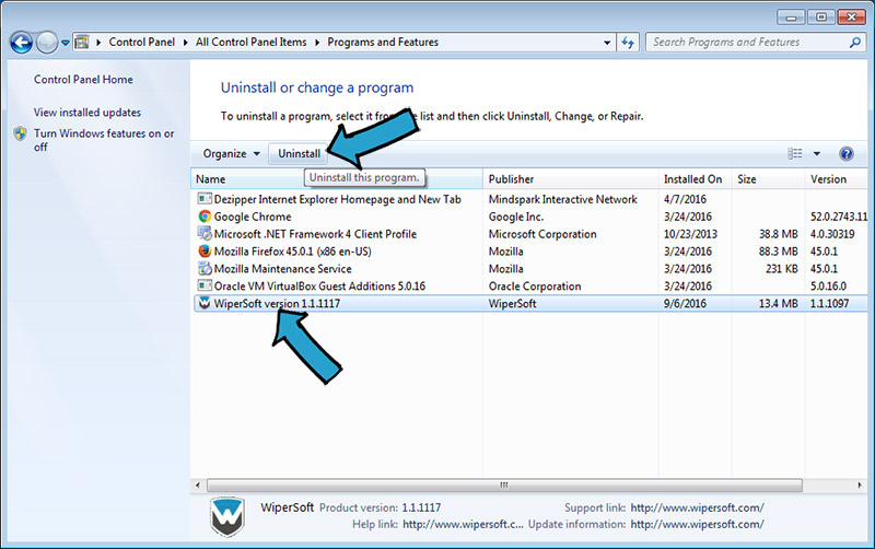 remove wipersoft