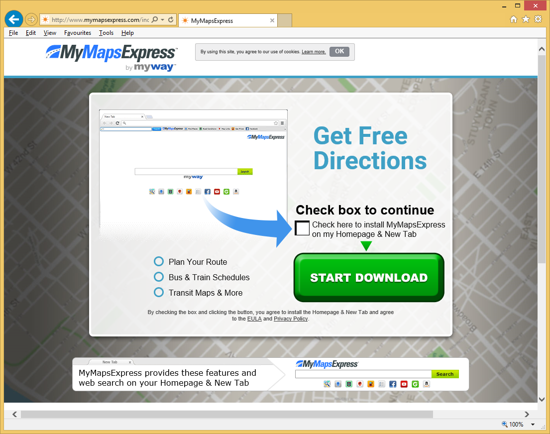 MyMapsExpress Toolbar