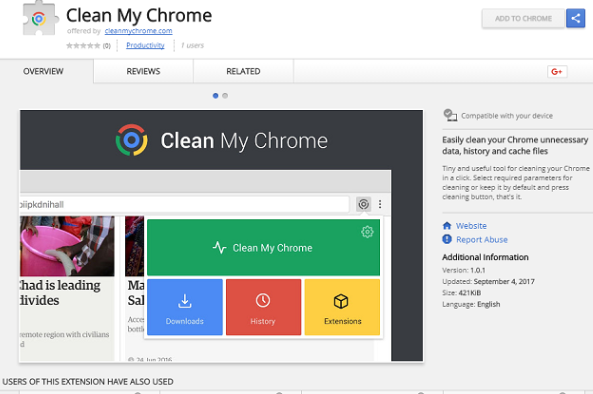 Clean My Chrome 1.0.1