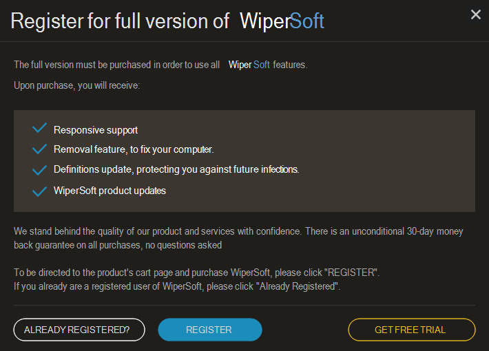 wipersoft free register