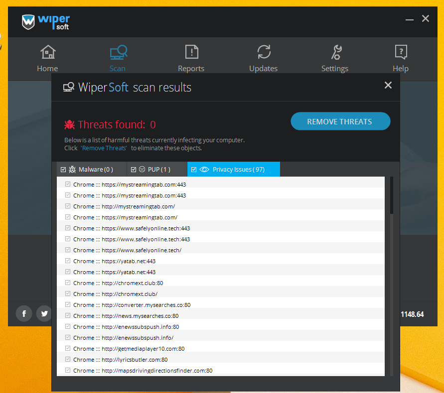 wipersoft remove threats