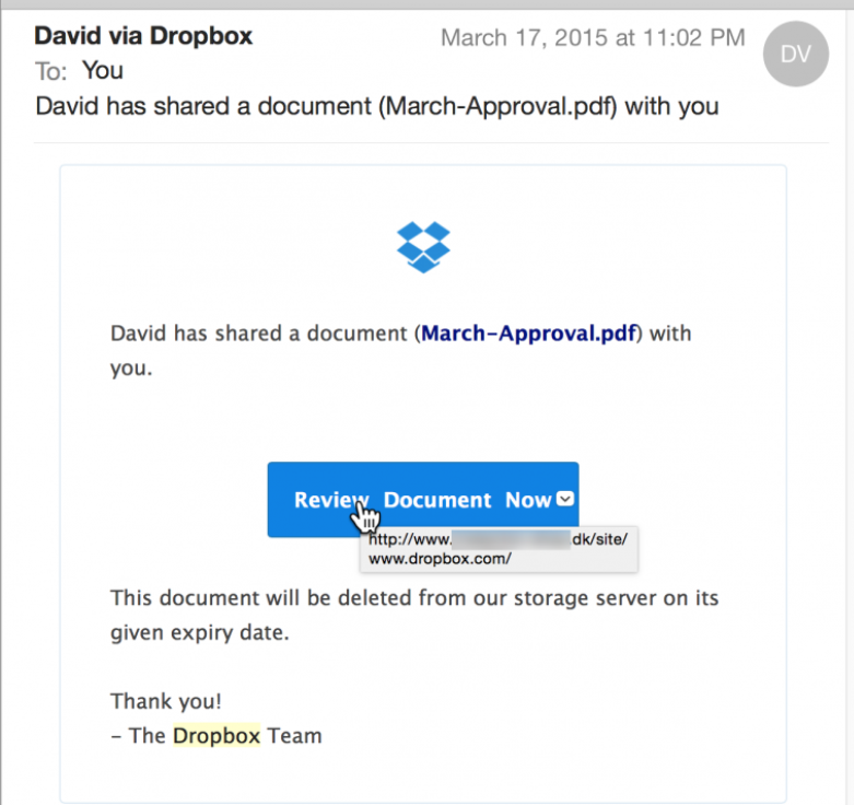 What is Dropbox virus