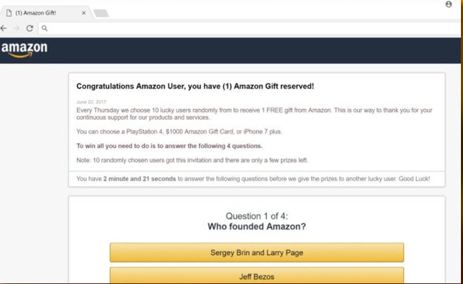 Congratulations Dear Amazon Customer