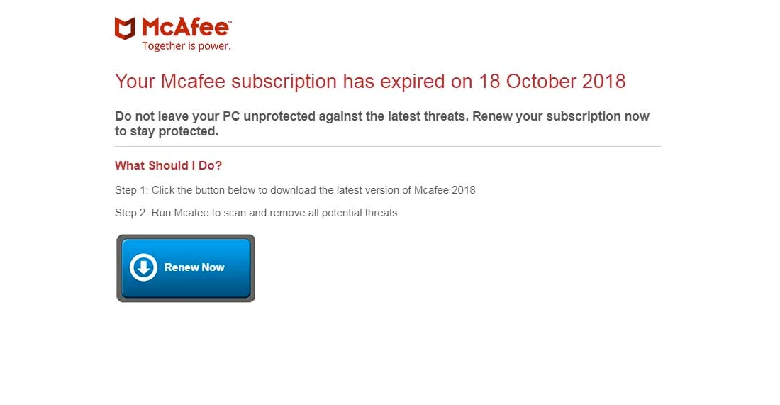 Subscription has expired перевод. MCAFEE virus detected. Есть ли антифишинг на MCAFEE. Connection expired