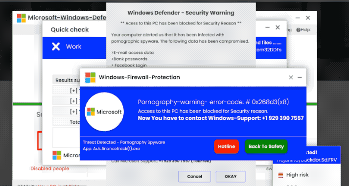 Remove Attention! Your Computer Is In Danger Pop-up Scam